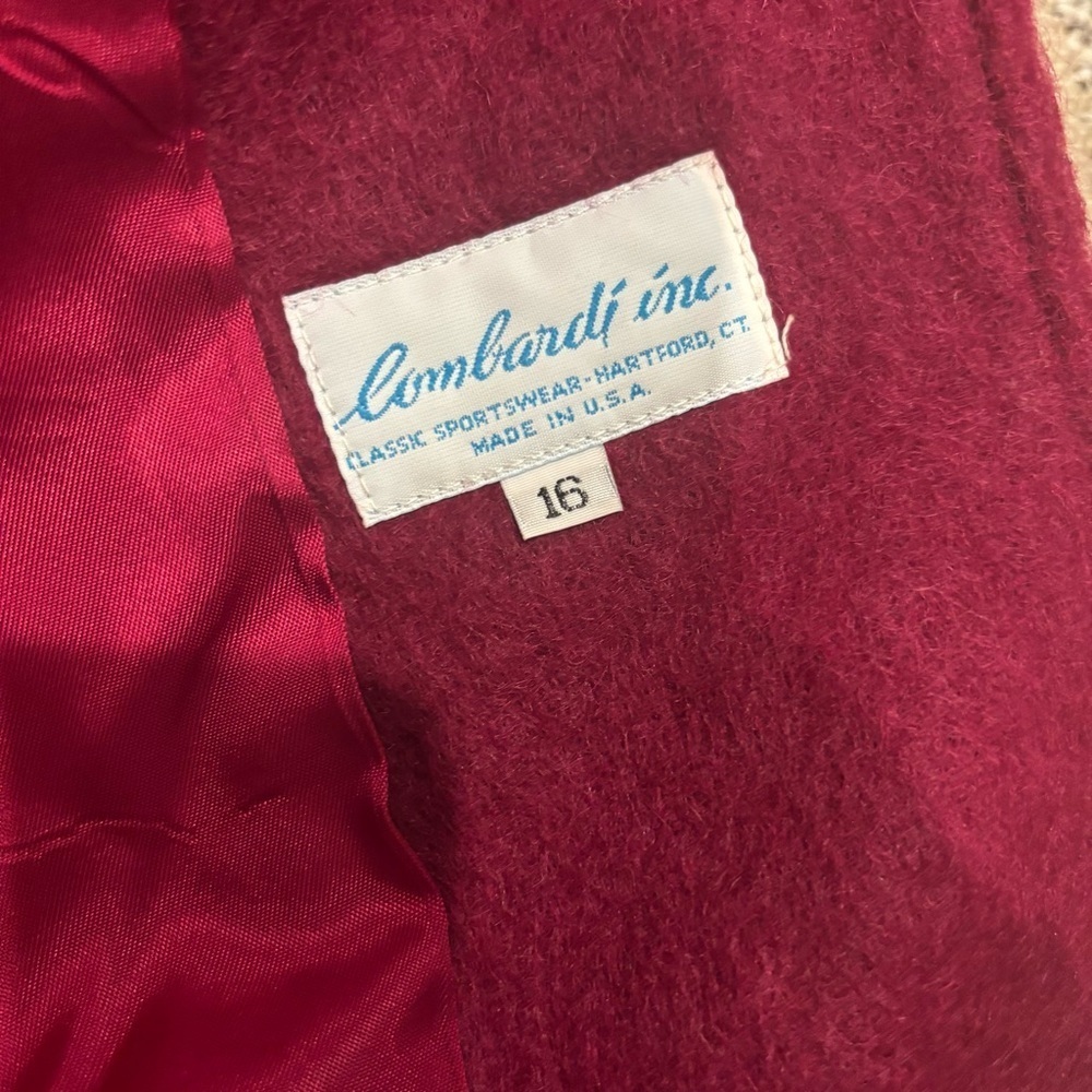 Vintage Lombardi Inc. Mohair Wool Blend Blazer — Size 16 (Modern L) - Picture 6 of 6